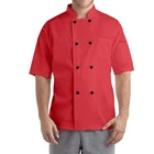 Polyester Cotton Fabric Kitchen Chef Coat Hotel Uniform,chef Uniform Hotel Staff
