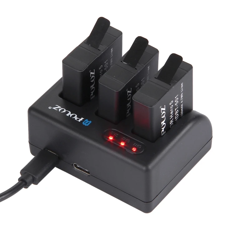 in STOCK PULUZ 3-channel Battery Charger for Go Pro HERO8 Black /7 Black /7 White / 7 Silver /6 /5 AHDBT-501
in STOCK PULUZ 3-channel Battery Charger for Go Pro HERO8 Black /7 Black /7 White / 7 Silver /6 /5 AHDBT-501