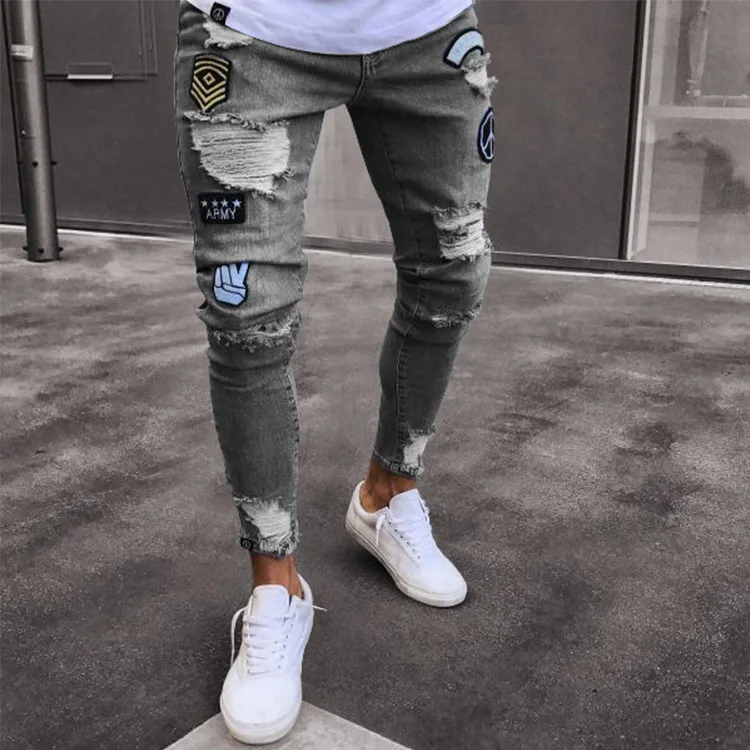 2021 New Arrival Color Fade Proof Badge Knee Hole Zipper Feet Plus Size Men's Jeans Denim Pants
2021 New Arrival Color Fade Proof Badge Knee Hole Zipper Feet Plus Size Men's Jeans Denim Pants