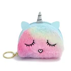 Wallet Purse New Cute Unicorn Mini Wallet Lady Creative Colorful Plush 0 Purse
