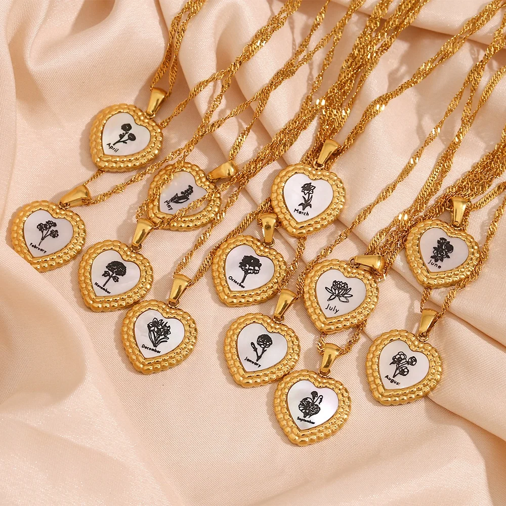 Fine Jewelry Birth Flower Necklace Valentine Gift 2023 Heart Necklace Couple Jewelry
Fine Jewelry Birth Flower Necklace Valentine Gift 2023 Heart Necklace Couple Jewelry