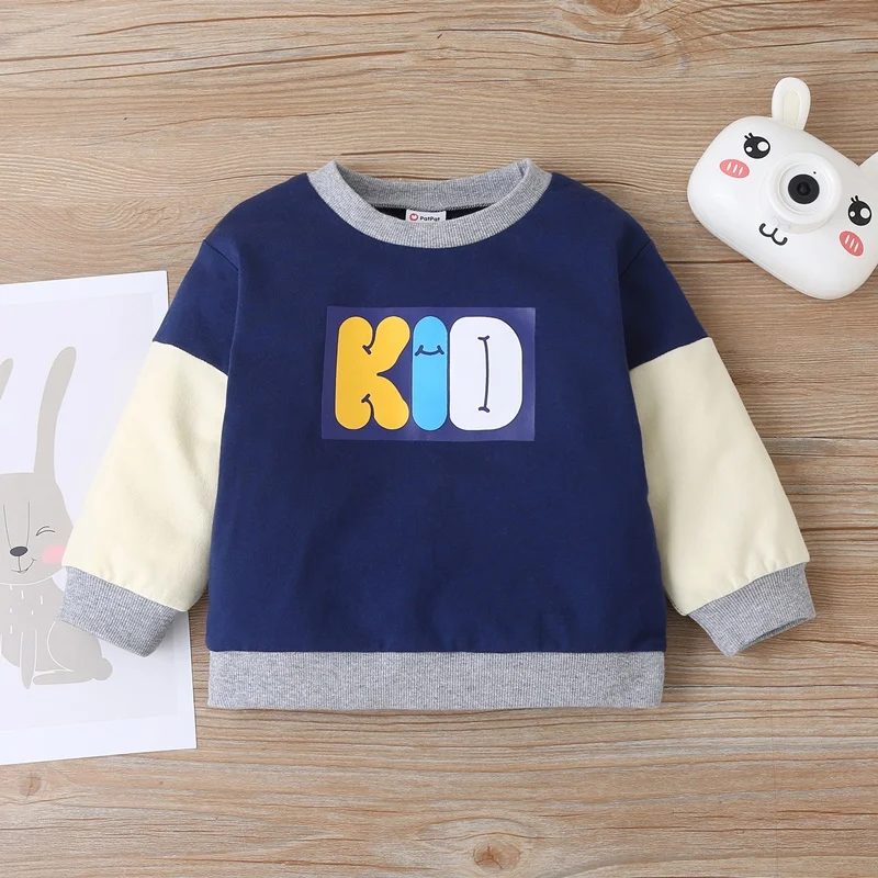 New Spring Fall Winter Baby Sweater Cotton Soft Letter Patchwork Long Sleeve Baby Sweatshirts Fashion Newborn Baby Clothes 0-18M
New Spring Fall Winter Baby Sweater Cotton Soft Letter Patchwork Long Sleeve Baby Sweatshirts Fashion Newborn Baby Clothes 0-18M