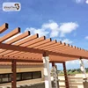 weather resistant landscaping wood composite pergola with new design