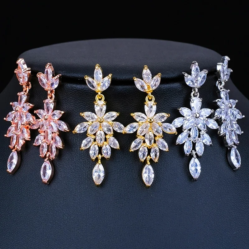Luxury Exquisite Cubic Zirconia Bridal Wedding Earrings For Women Crystal Romantic Earring Pendientes Jewellery
Luxury Exquisite Cubic Zirconia Bridal Wedding Earrings For Women Crystal Romantic Earring Pendientes Jewellery