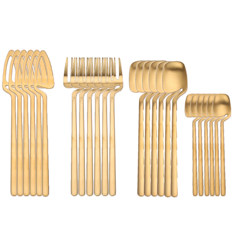 24Pcs 18/8 Stainless Steel Dinnerware Set Rose Gold Cutlery Hanging Cup Spoon Fork Knife Western Cutleri Silverware Tableware, Silver,gold,rose gold,rainbow,black,blue,purple
24Pcs 18/8 Stainless Steel Dinnerware Set Rose Gold Cutlery Hanging Cup Spoon Fork Knife Western Cutleri Silverware Tableware, Silver,gold,rose gold,rainbow,black,blue,purple