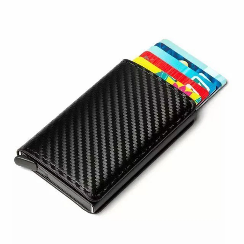 Premium Luxury Style Blocking Slim Aluminium Minimalist Card Holder Carbon Fiber Cardholder Wallet
Premium Luxury Style Blocking Slim Aluminium Minimalist Card Holder Carbon Fiber Cardholder Wallet
