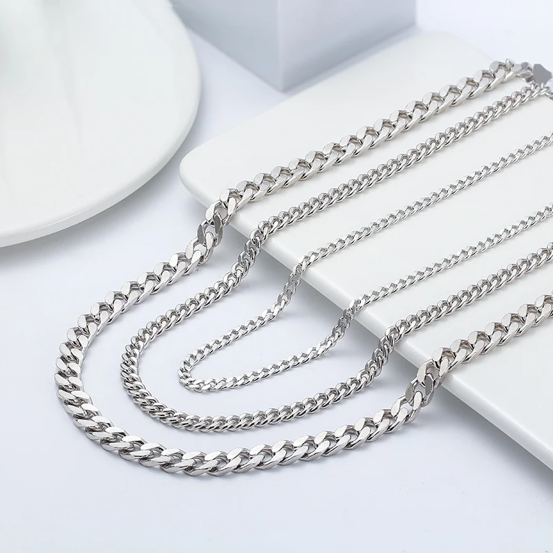 Custom 925 Sterling Silver Necklace Chain Jewelry Men Women Real White Gold Plated Hip Hop Cuban Link Chain Jewelry Necklace
Custom 925 Sterling Silver Necklace Chain Jewelry Men Women Real White Gold Plated Hip Hop Cuban Link Chain Jewelry Necklace