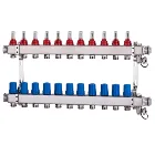 High quality central heating water distributor for underfloor heating system usage