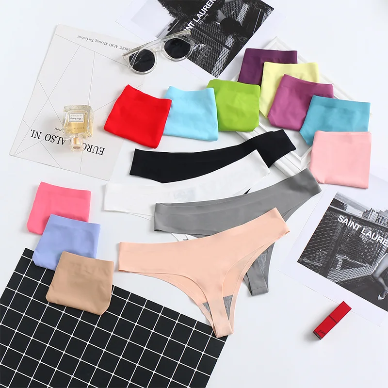 Wholesale ice-silk seamless women thongs cotton sexy ladies panties solid color hot girl thongs
Wholesale ice-silk seamless women thongs cotton sexy ladies panties solid color hot girl thongs
