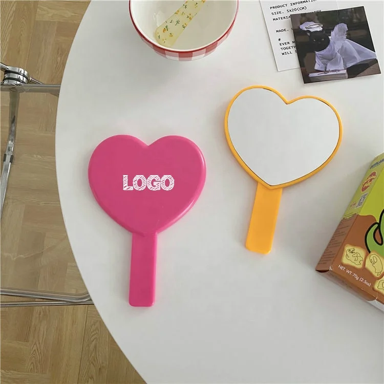Custom Logo Korean Fashion Candy Color Handheld Mirror Heart Shape Pocket Mirror Sweet Girl Student Gift Vanity Mirror
Custom Logo Korean Fashion Candy Color Handheld Mirror Heart Shape Pocket Mirror Sweet Girl Student Gift Vanity Mirror