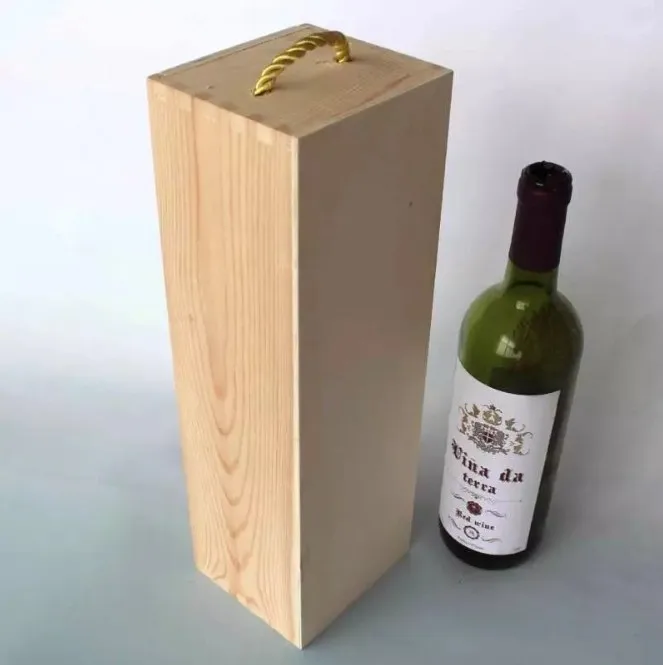 single red wine wooden box wine gift box