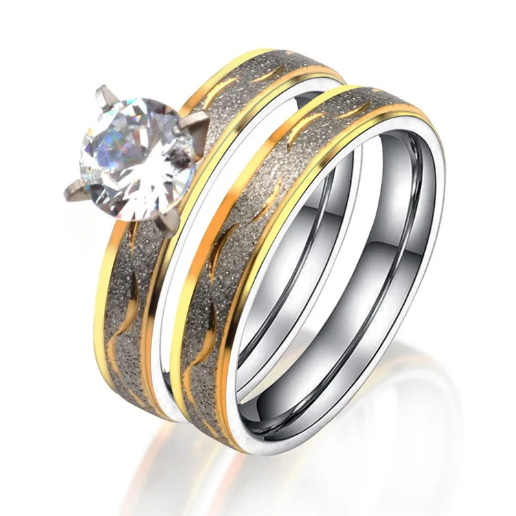 Wholesale zircon inlaid wedding rings, a pair of personalized diamond-inlaid couples matte ring jewelry
Wholesale zircon inlaid wedding rings, a pair of personalized diamond-inlaid couples matte ring jewelry