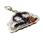 Wholesale hologram acrylic keychain custom printed charm acrylic keychain