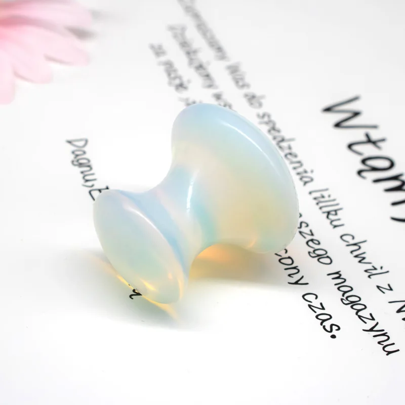 Natural Stone Eco Massage Skincare Facial SPA Tool Eye Flowies Mushroom Shape Opalite Gua Sha, Clear
Natural Stone Eco Massage Skincare Facial SPA Tool Eye Flowies Mushroom Shape Opalite Gua Sha, Clear
