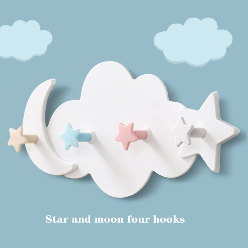 Kids Room Decorative Key Hanging Hanger Kitchen Storage Hook Creative Cute Star Moon Cloud Shape Nail-free Wall Clothes Hooks
Kids Room Decorative Key Hanging Hanger Kitchen Storage Hook Creative Cute Star Moon Cloud Shape Nail-free Wall Clothes Hooks