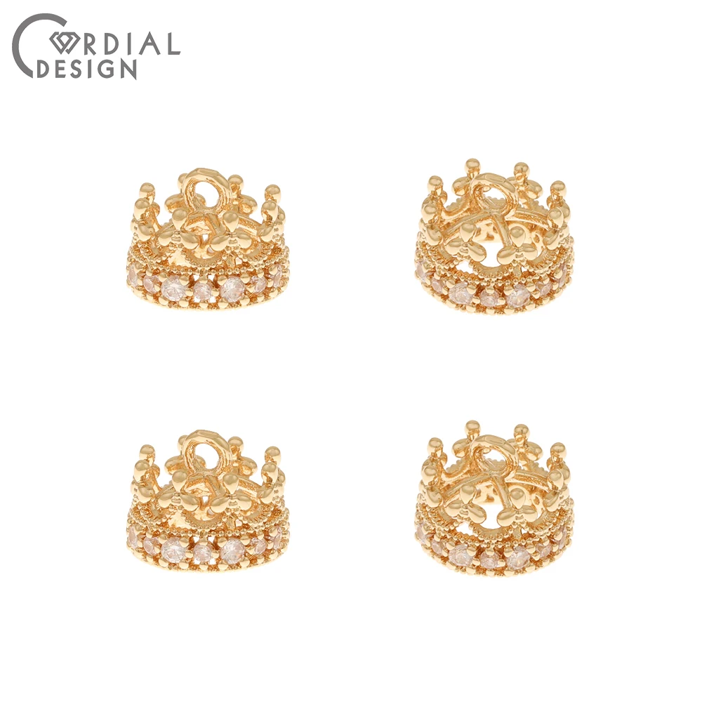 Jewelry Accessories Cordial Design 40Pcs 10*12MM Jewelry Accessories Hand Made Connectors Crown Shape DIY Making CZ Charms Earr
Jewelry Accessories Cordial Design 40Pcs 10*12MM Jewelry Accessories Hand Made Connectors Crown Shape DIY Making CZ Charms Earr