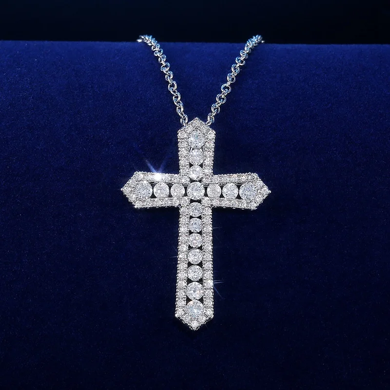 Lucky Female Cross Crystal Pendants Chain Necklaces Shiny Choker Necklaces Fashion Jewelry Gifts For Women
Lucky Female Cross Crystal Pendants Chain Necklaces Shiny Choker Necklaces Fashion Jewelry Gifts For Women
