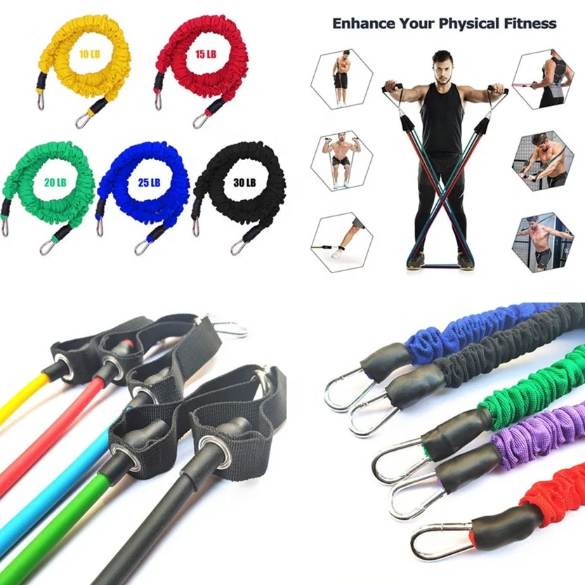 11 PCS Piece home Fitness Pull Rope Resistance Bands Latex Strength Gym Equipment Yoga Exercise Rubber Tubes Band Stretch Train, Green, red, blue, purple and black
11 PCS Piece home Fitness Pull Rope Resistance Bands Latex Strength Gym Equipment Yoga Exercise Rubber Tubes Band Stretch Train, Green, red, blue, purple and black