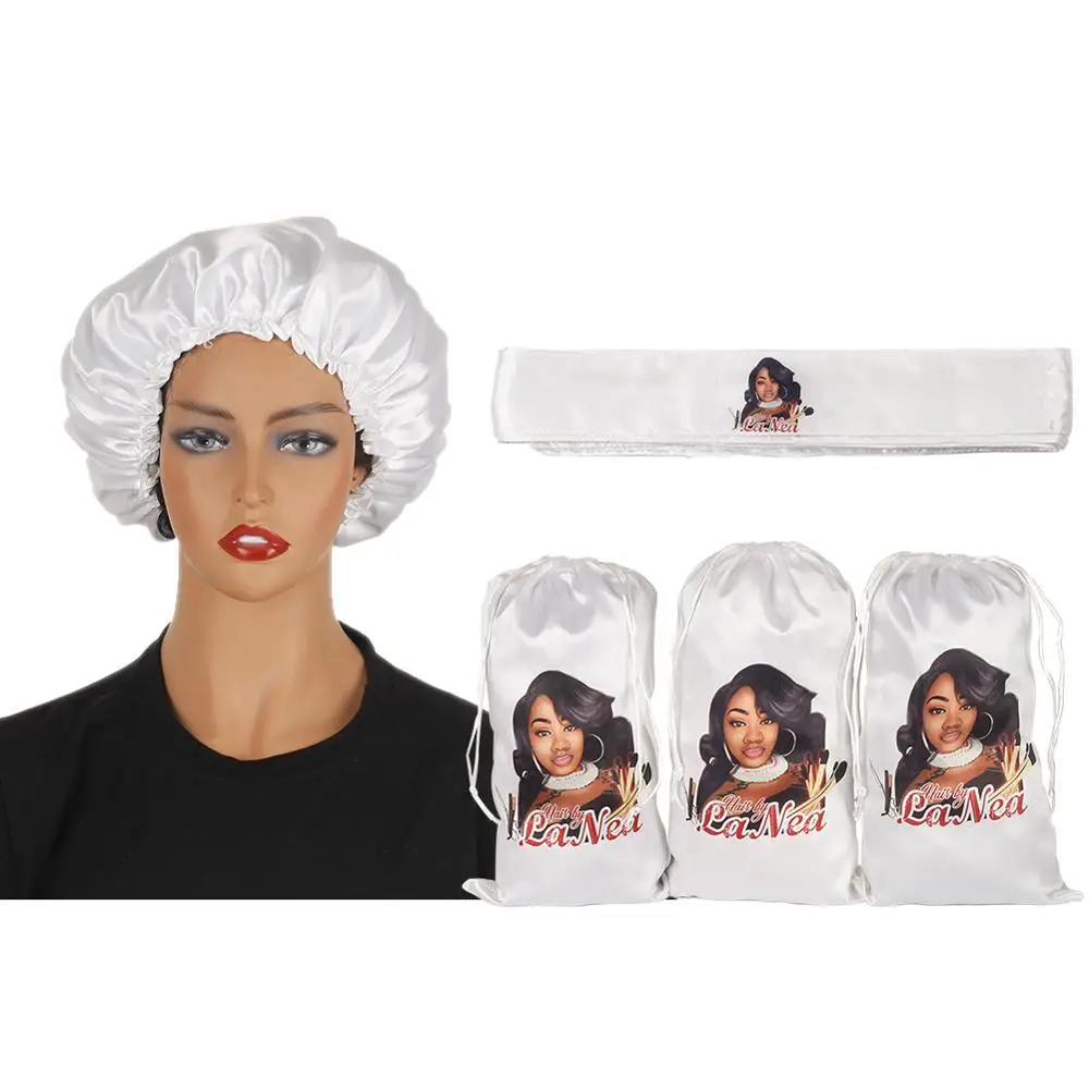 Customized Human Women Hair Extensions Bundles Packaging Bag Satin Head Wraps Bonnets Satin Bag For Wigs
Customized Human Women Hair Extensions Bundles Packaging Bag Satin Head Wraps Bonnets Satin Bag For Wigs