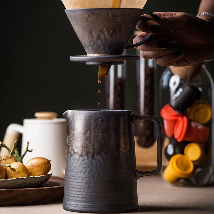 Retro ceramic coffee espresso cup coffee filter drip type coffee ware ceramic share pot, Rustic/ ivory
Retro ceramic coffee espresso cup coffee filter drip type coffee ware ceramic share pot, Rustic/ ivory