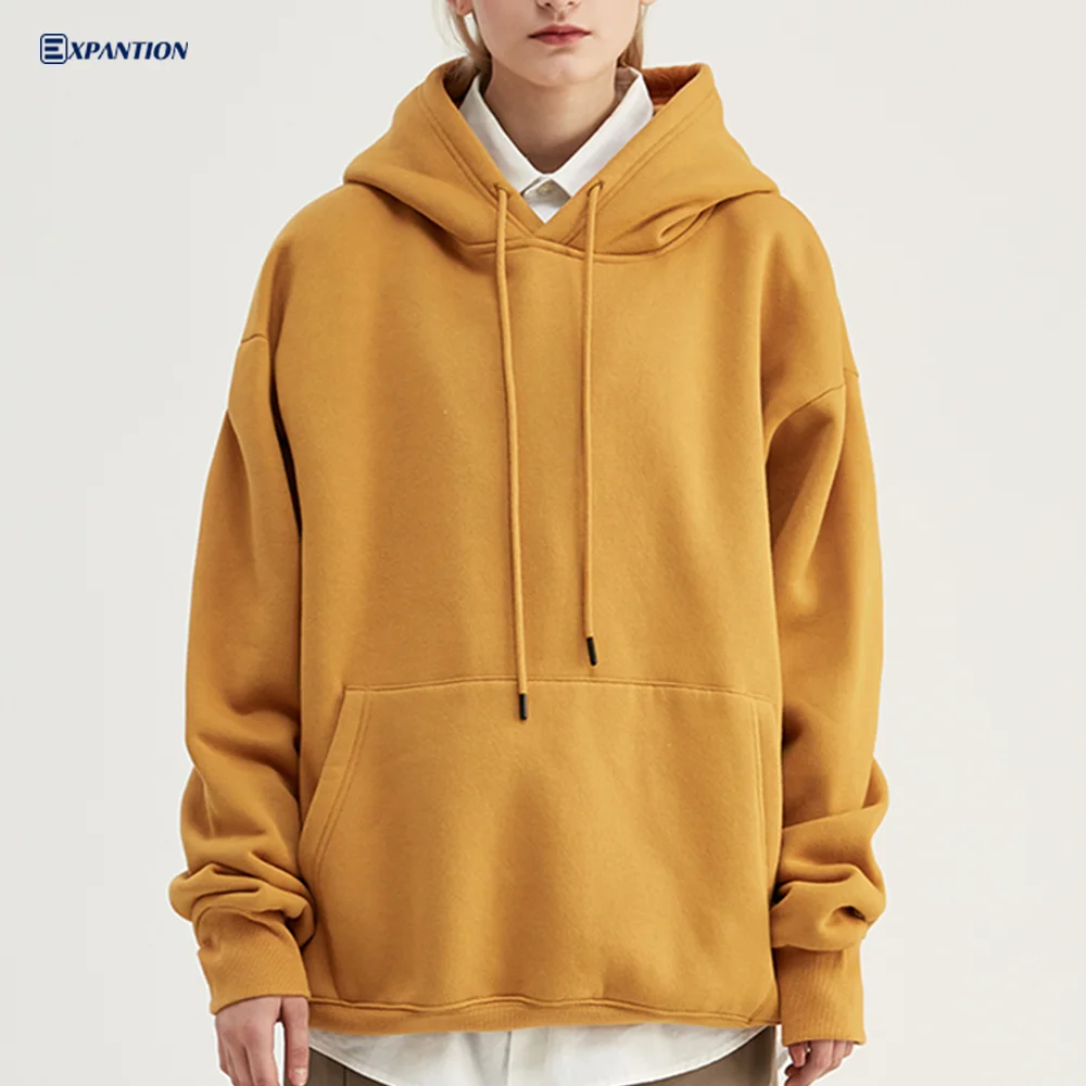 plain yellow hoodie mens