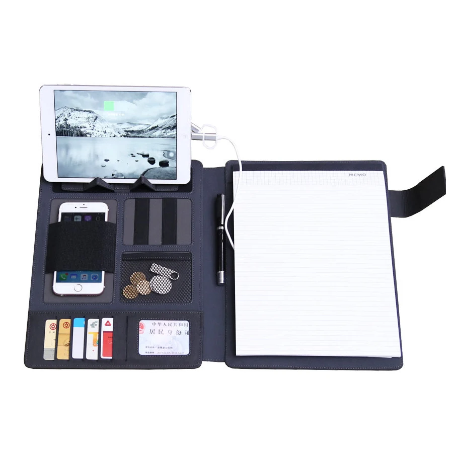 iStarpro 8000mAh Multi-function PU Leather Fabric Business Manager Storage A4 Diary Notebook Phone Charger Power Bank
iStarpro 8000mAh Multi-function PU Leather Fabric Business Manager Storage A4 Diary Notebook Phone Charger Power Bank