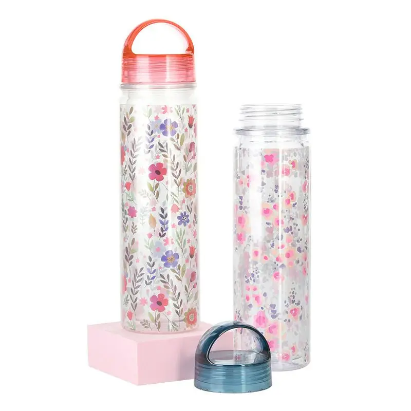550 ml flower printed children custom plastic water bottles plastic sport drinking tumbler with handle lid, Customized color acceptable
550 ml flower printed children custom plastic water bottles plastic sport drinking tumbler with handle lid, Customized color acceptable