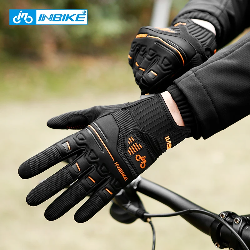 INBIKE Men Gym Breathable Gloves Full Finger Thickened Pad Shockproof MTB Riding Cycling Gloves MC030, Orange/yellow/green/black and white
INBIKE Men Gym Breathable Gloves Full Finger Thickened Pad Shockproof MTB Riding Cycling Gloves MC030, Orange/yellow/green/black and white