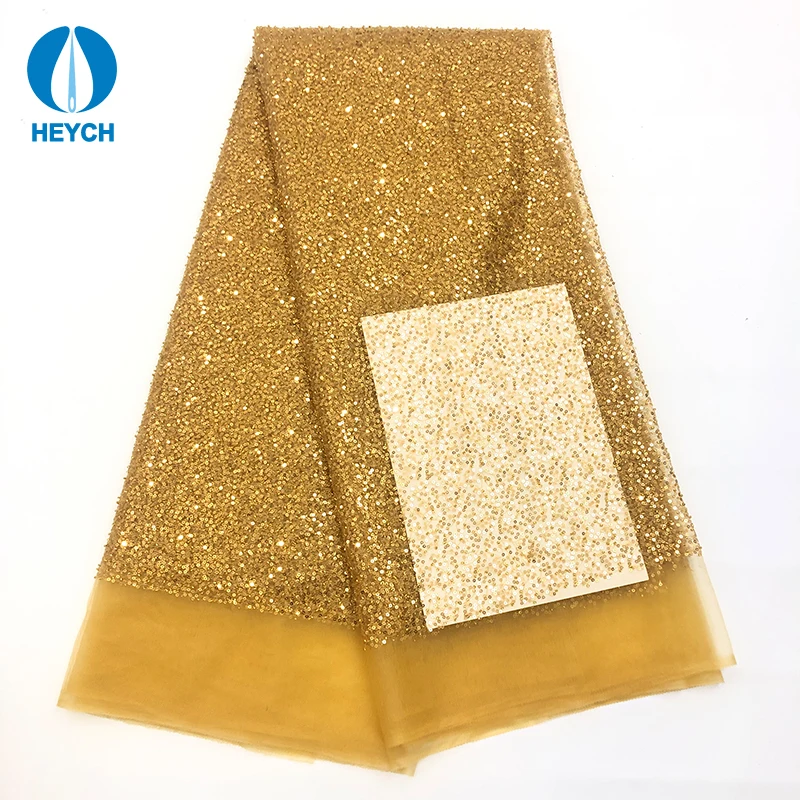 H19015 Wholesale 3mm Sequins French Beading Tulle Lace Heavy Gold Beaded Fabric For Party Dress, 16 colors or customized
H19015 Wholesale 3mm Sequins French Beading Tulle Lace Heavy Gold Beaded Fabric For Party Dress, 16 colors or customized