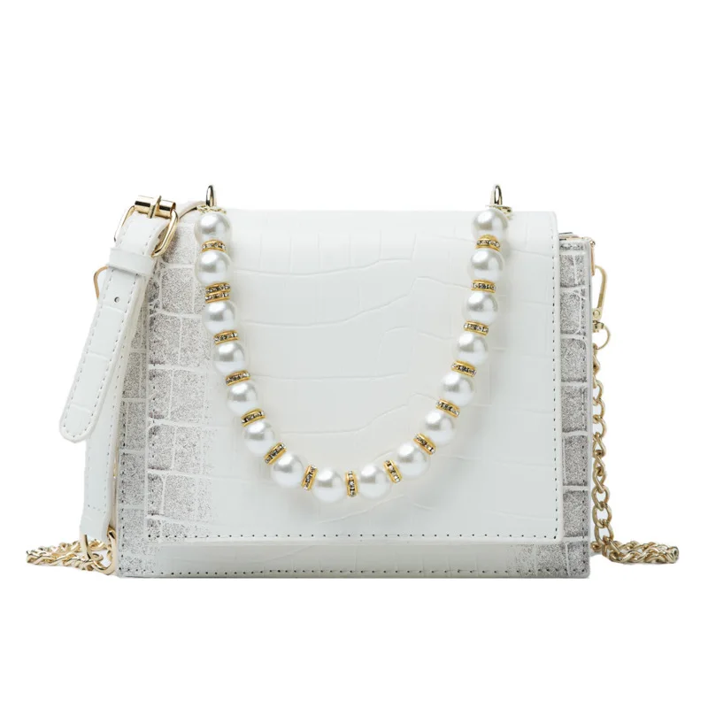 Women fashion stone pattern designer hand bags pu leather pearl chain crossbody bags wholesale, 4 colors
Women fashion stone pattern designer hand bags pu leather pearl chain crossbody bags wholesale, 4 colors