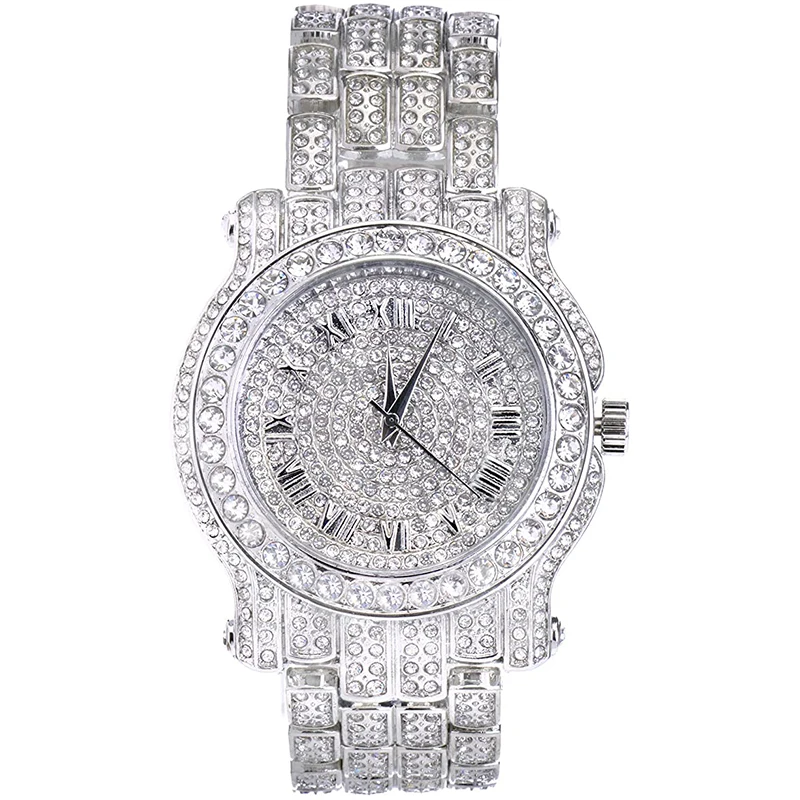 Men's Iced Out Watch Men's Fashion Luxury Full Bling Iced-Out Diamond Crystal Quartz Wrist Watch 2021 New Trending Watches
Men's Iced Out Watch Men's Fashion Luxury Full Bling Iced-Out Diamond Crystal Quartz Wrist Watch 2021 New Trending Watches