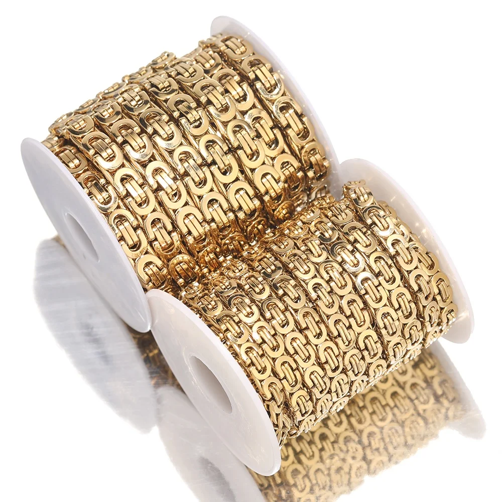 Stainless Steel 18K PVD Gold Plated Square O-shaped Thickness Chains For Diy Jewelry Making Necklace Bracelet Accessories
Stainless Steel 18K PVD Gold Plated Square O-shaped Thickness Chains For Diy Jewelry Making Necklace Bracelet Accessories