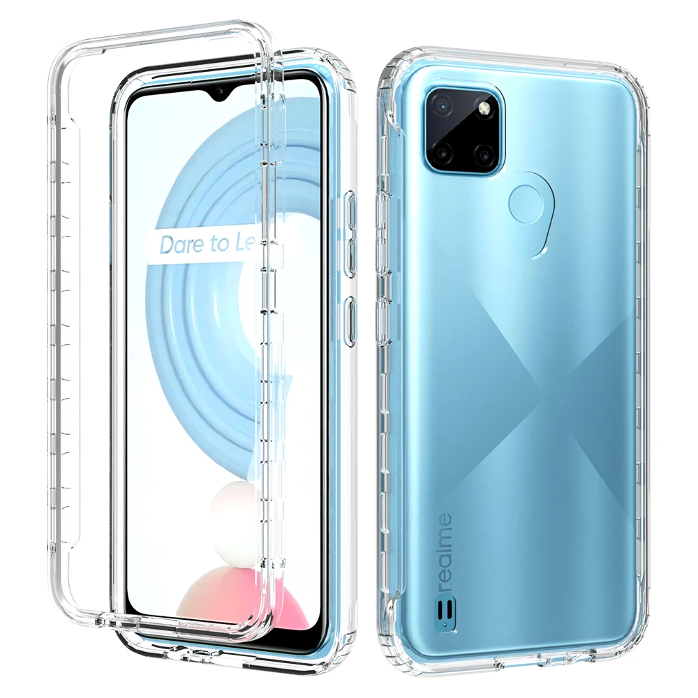 360 Full Body Protection 2 In 1 Transparent Gradient Color Back Cover Phone Case for OPPO Realme C21Y
360 Full Body Protection 2 In 1 Transparent Gradient Color Back Cover Phone Case for OPPO Realme C21Y