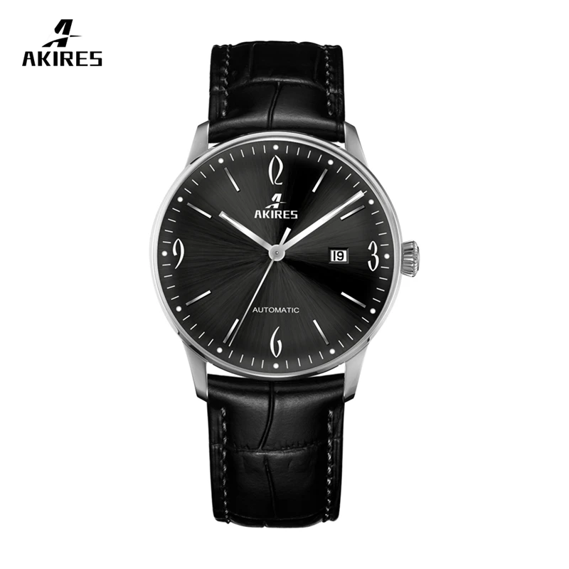 Brand Akires best selling mechanical Men's watch in Europe market 316L Surgical wristwatch
Brand Akires best selling mechanical Men's watch in Europe market 316L Surgical wristwatch