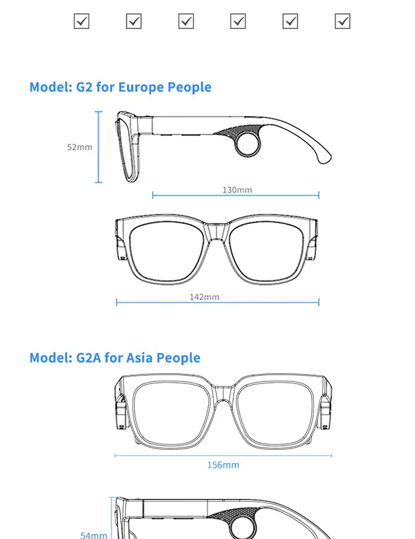 Bone Conduction Wireless Bluetooth Music Sunglasses Earphone Headset Headphone - ANKUX.COM