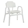 Medical home care Soft comfortable bathroom stool aluminum shower chair with back rest for elderly