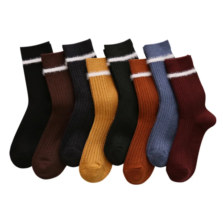 New women's tube socks 2020 autumn and winter solid color women's tube socks Luokou terry mink, Picture
New women's tube socks 2020 autumn and winter solid color women's tube socks Luokou terry mink, Picture