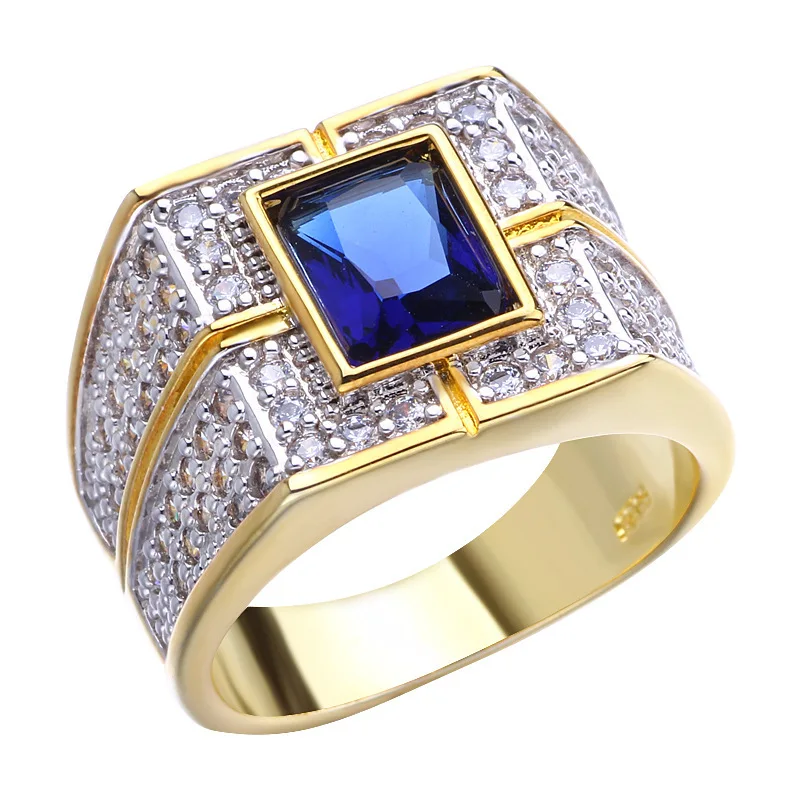 Amazon Best Selling Punk Sparkling Blue Topaz Crystal Square Ring Cubic Zirconia CZ Square Men Ring
Amazon Best Selling Punk Sparkling Blue Topaz Crystal Square Ring Cubic Zirconia CZ Square Men Ring
