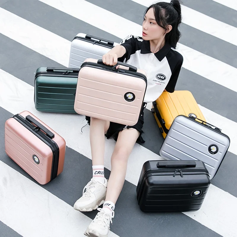 New Korean Little Daisy PC suitcase bag mini portable Travel Make-Up Case for cosmetics, Customized
New Korean Little Daisy PC suitcase bag mini portable Travel Make-Up Case for cosmetics, Customized
