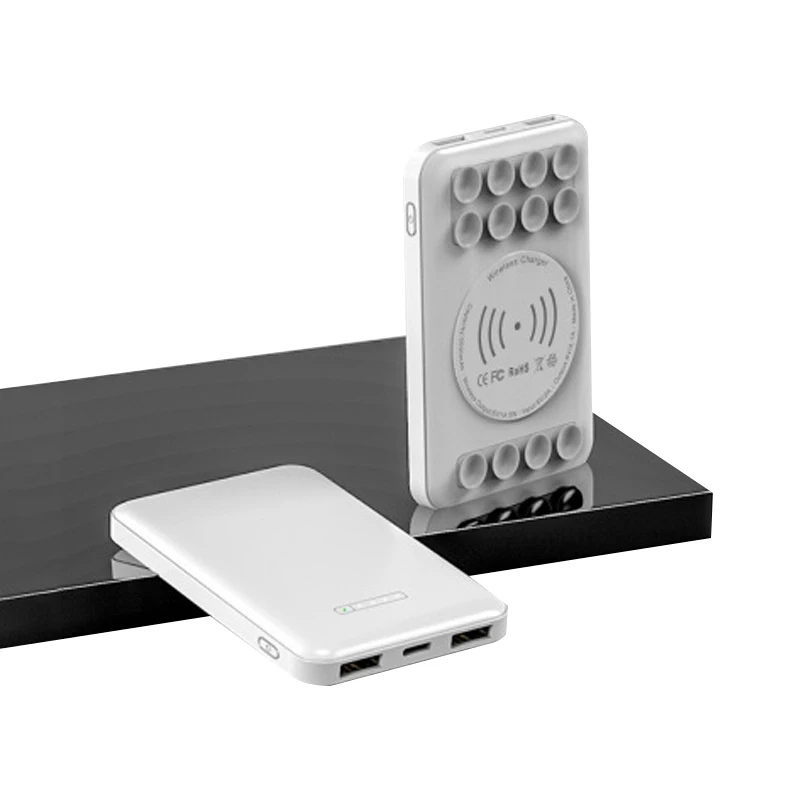 Hot selling 5000mAh Suction Cup Card Qi Magnetic Portable Mini Mobile Charger Wireless Power Bank, Black white
Hot selling 5000mAh Suction Cup Card Qi Magnetic Portable Mini Mobile Charger Wireless Power Bank, Black white