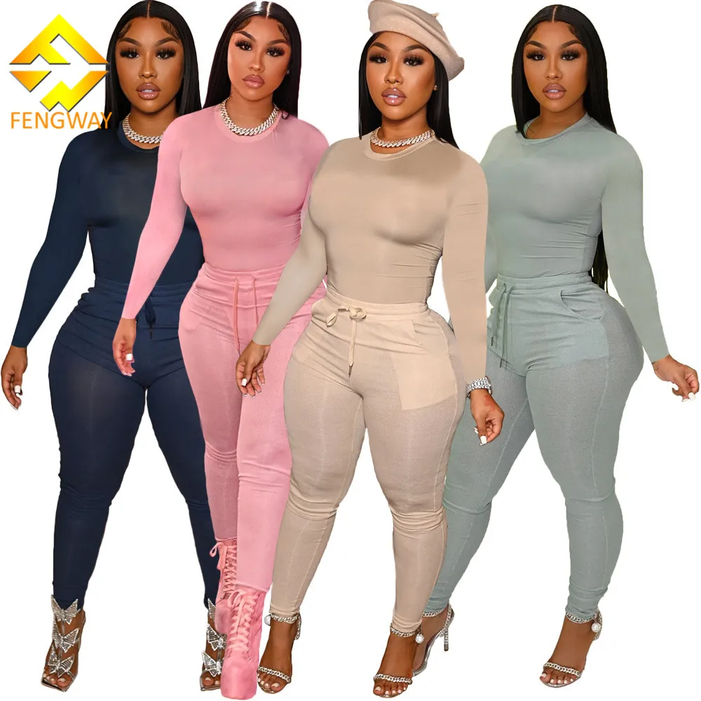 Fashion pretty woman clothing Long sleeve skinny legging set tracksuit two piece womens sets, 5 colors
Fashion pretty woman clothing Long sleeve skinny legging set tracksuit two piece womens sets, 5 colors
