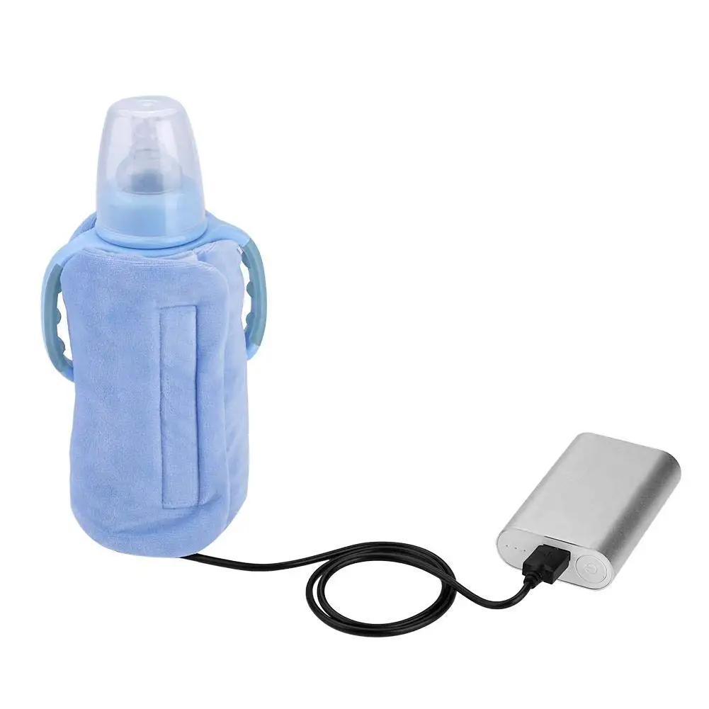 Baby Bottle Warmer 5V USB Portable Bottle Warmer Car Keep Warmer Heater, Blue