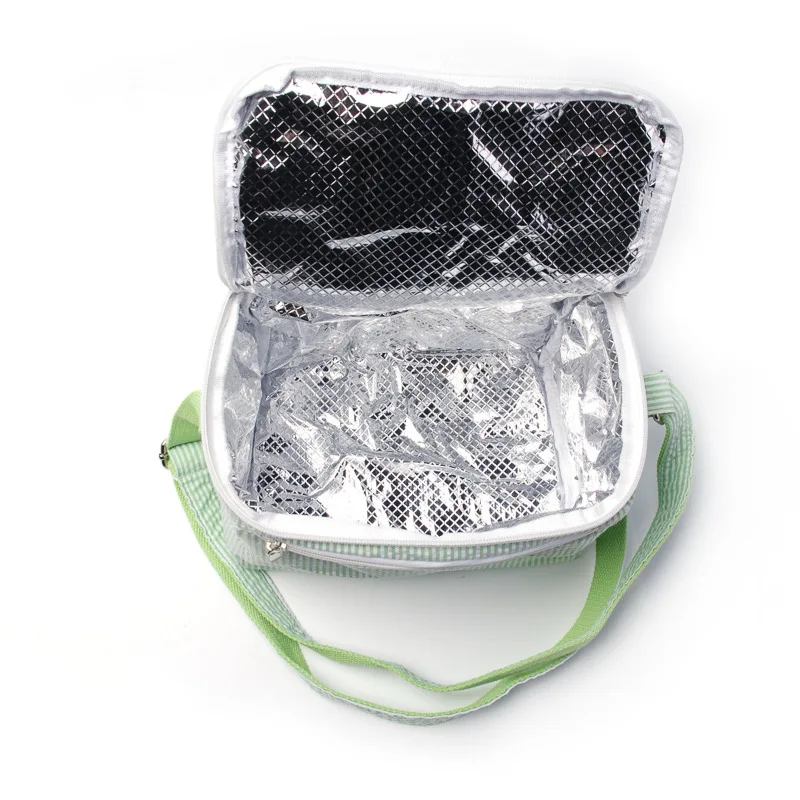 Seersucker Lunch Bag Insulated Lunch Box for Adult & Kid, Reusable Insulated Lunch Bag Leak-proof Cooler Tote, Customized color
Seersucker Lunch Bag Insulated Lunch Box for Adult & Kid, Reusable Insulated Lunch Bag Leak-proof Cooler Tote, Customized color