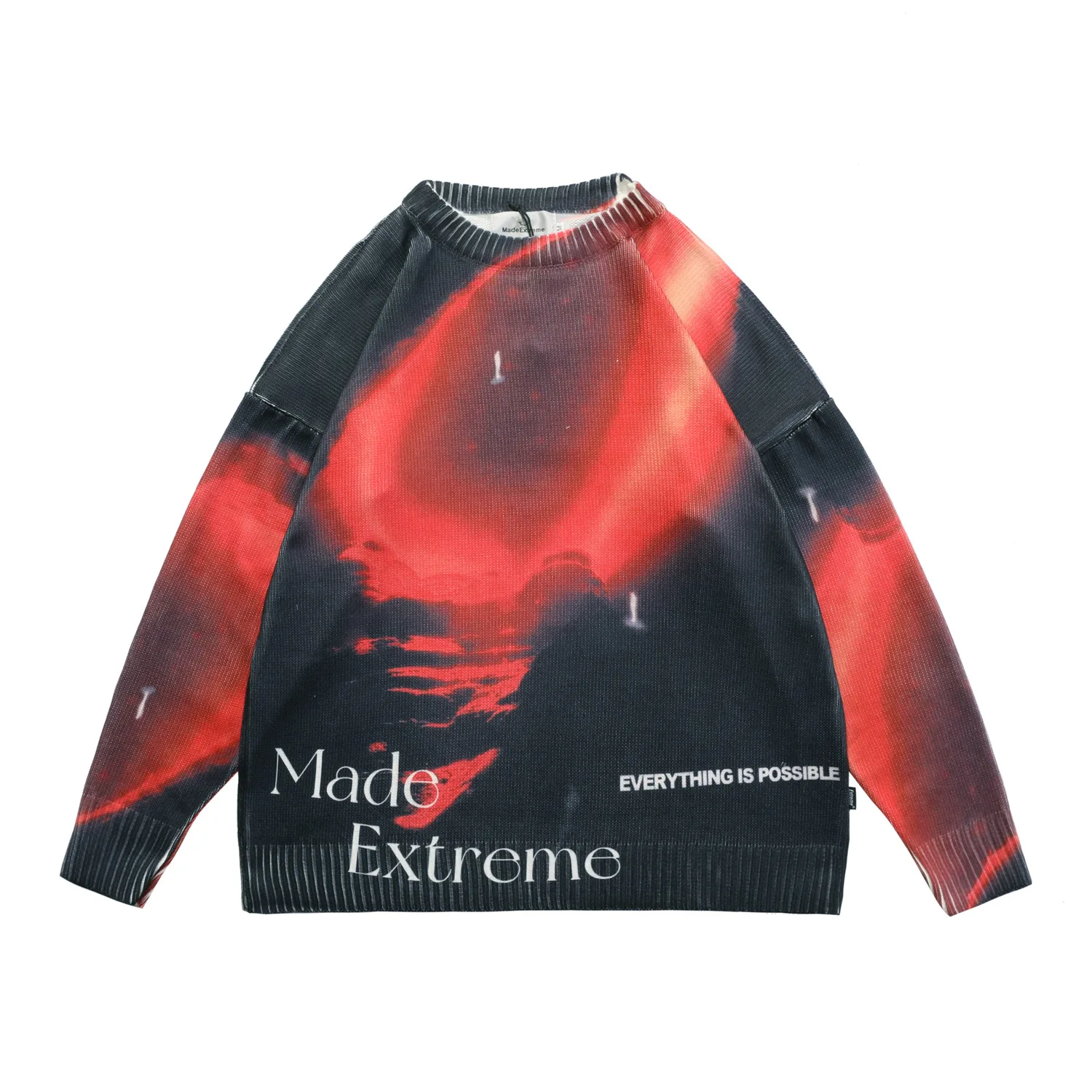 streetwear clothing unisex cool sunset graphic loose knitted pullover sweater, As picture
streetwear clothing unisex cool sunset graphic loose knitted pullover sweater, As picture