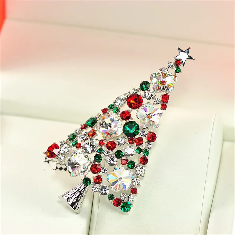 Bling Jewelry As Gifts Full Crystal Brooch Rhinestone Tree Christmas Brooch Fashion Women Brooches, Silver
Bling Jewelry As Gifts Full Crystal Brooch Rhinestone Tree Christmas Brooch Fashion Women Brooches, Silver
