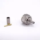 RF coaxial F male plug straight crimp connector for RG316/RG174/RG188/LMR100A cable