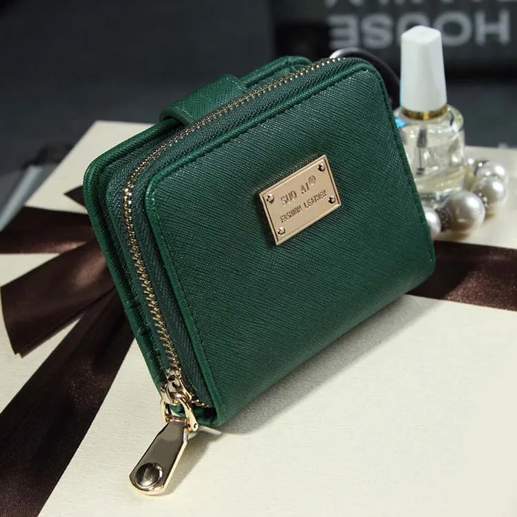 Women Short Wallet Leather Card Holder Coin Purse Small Zip Wallet Fashionable Ladies Wallets, Black, pink, dark green
Women Short Wallet Leather Card Holder Coin Purse Small Zip Wallet Fashionable Ladies Wallets, Black, pink, dark green