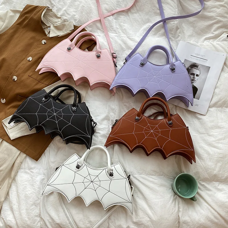 Trendy Women Handbag 2022 Bat Shape PU Hand Bag Halloween Fashion Designer Festival Crossbody Shoulders Bag For Ladies
Trendy Women Handbag 2022 Bat Shape PU Hand Bag Halloween Fashion Designer Festival Crossbody Shoulders Bag For Ladies