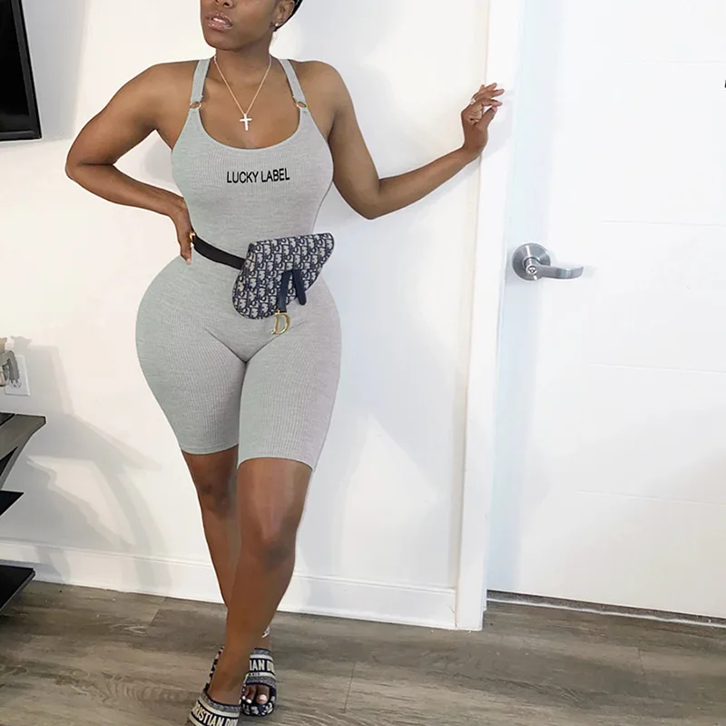 2020 WISH summer new sexy Sling butt lift lucky label one piece biker short jumpsuit with custom embroidery logo, White,black or custom color
2020 WISH summer new sexy Sling butt lift lucky label one piece biker short jumpsuit with custom embroidery logo, White,black or custom color