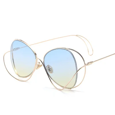 Design New Special-Shaped Gradient Ocean Lens Hollow Gold Butterfly Women Metal Round Sunglasses
Design New Special-Shaped Gradient Ocean Lens Hollow Gold Butterfly Women Metal Round Sunglasses